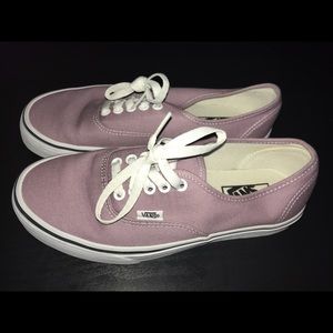 Like-New Light Purple Vans (sea fog/true white)